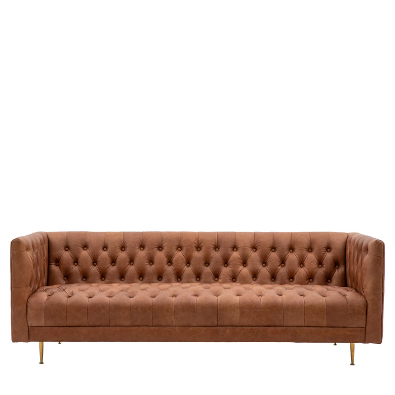 Dalton Antique Brown Leather Sofa from SSS Home Needs - Living room sofa Ireland