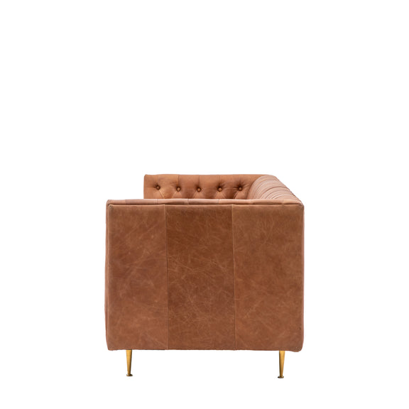 Dalton Antique Brown Leather Sofa from SSS Home Needs - Living room sofa Ireland