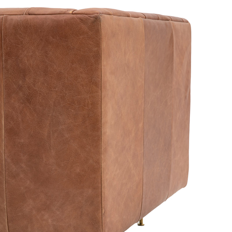 Dalton Antique Brown Leather Sofa from SSS Home Needs - Living room sofa Ireland