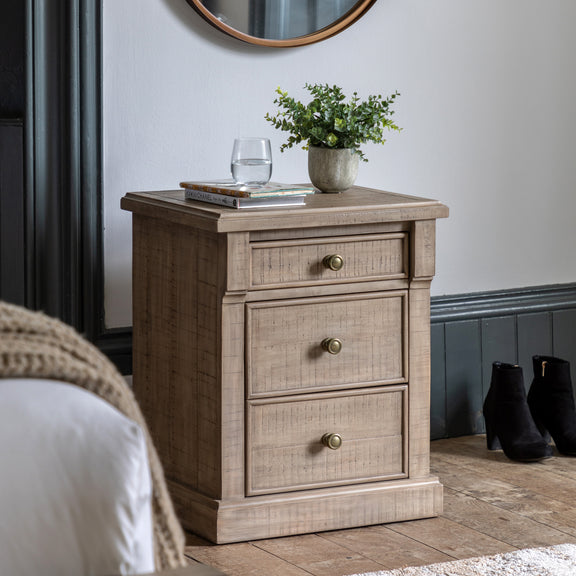 Vancouver 3 Drawer Bedside from SSS Home Needs - Bedside table Ireland