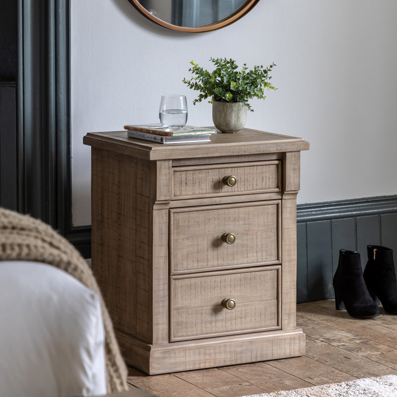 Vancouver 3 Drawer Bedside from SSS Home Needs - Bedside table Ireland