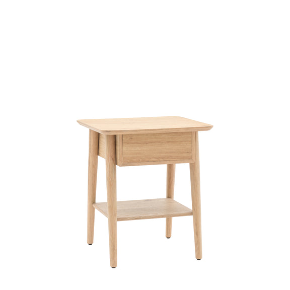 Hatfield 1 Drawer Bedside Natural from SSS Home Needs - Bedside table Ireland