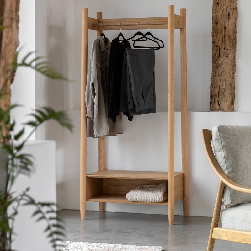 Hatfield Open Wardrobe Natural from SSS Home Needs - Bedroom wardrobe Ireland