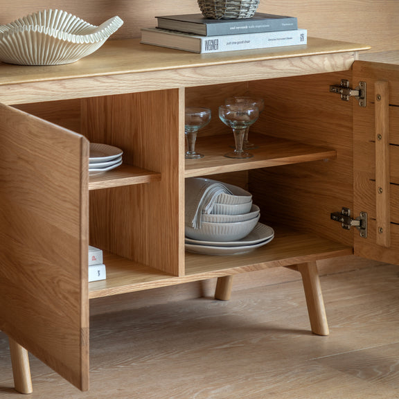 Madrid 2 Door Sideboard Oak from SSS Home Needs - Dining room storage Ireland