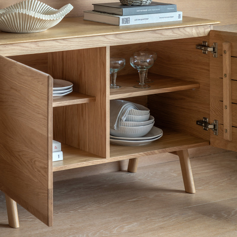 Madrid 2 Door Sideboard Oak from SSS Home Needs - Dining room storage Ireland