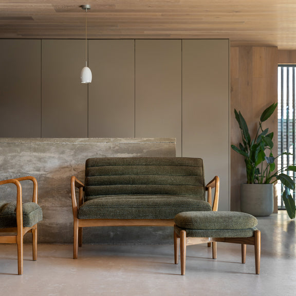 Datsun 2 Seater Green Boucle Sofa from SSS Home Needs - Living room sofa Ireland