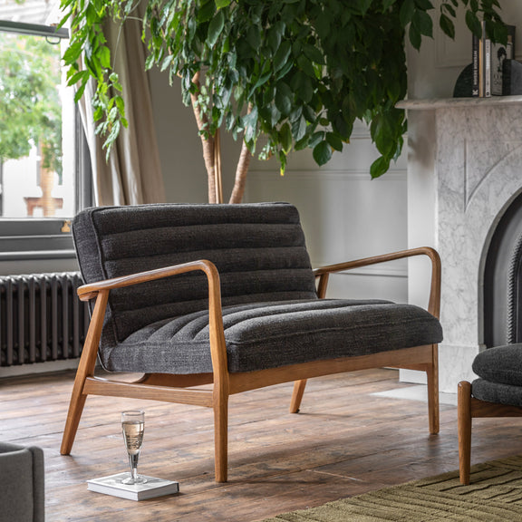 Datsun 2 Seater Charcoal Boucle Sofa from SSS Home Needs - Living room sofa Ireland