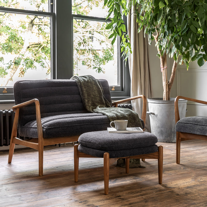 Datsun 2 Seater Charcoal Boucle Sofa from SSS Home Needs - Living room sofa Ireland