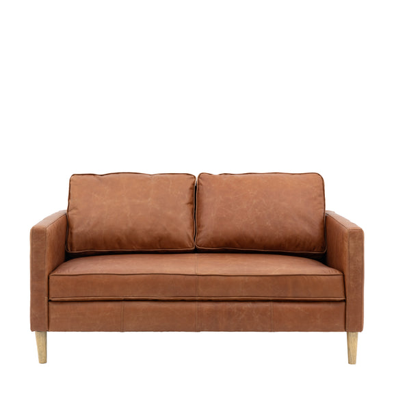 Osborne Vintage Brown Leather 2 Seater Sofa from SSS Home Needs - Living room sofa Ireland