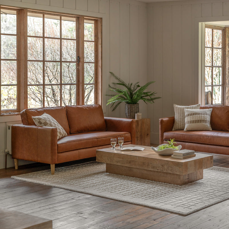 Osborne Vintage Brown Leather 2 Seater Sofa from SSS Home Needs - Living room sofa Ireland