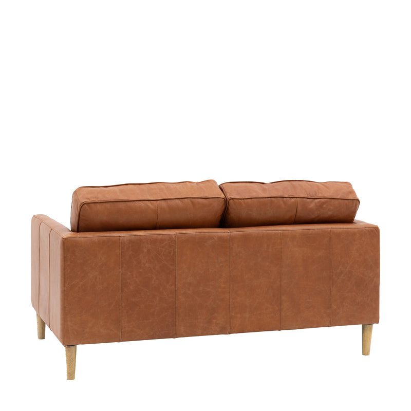 Osborne Vintage Brown Leather 2 Seater Sofa from SSS Home Needs - Living room sofa Ireland