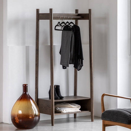 Hatfield Open Wardrobe Smoked from SSS Home Needs - Bedroom wardrobe Ireland