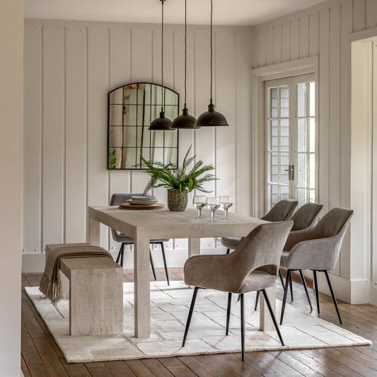 Iowa Dining Table Whitewash from Sessa Interiors - Dining table Ireland