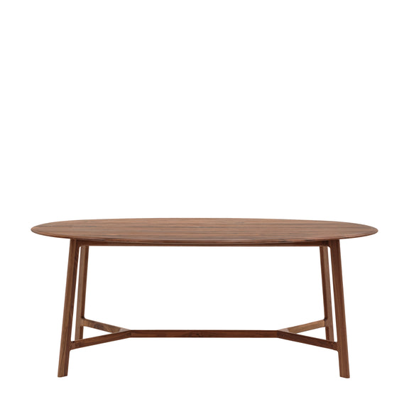 Madrid Oval Dining Table Walnut - Oval Dining Room Table from SSS Home Needs - Dining table Ireland