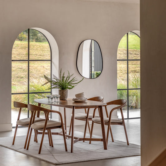 Madrid Oval Dining Table Walnut - Oval Dining Room Table from SSS Home Needs - Dining table Ireland