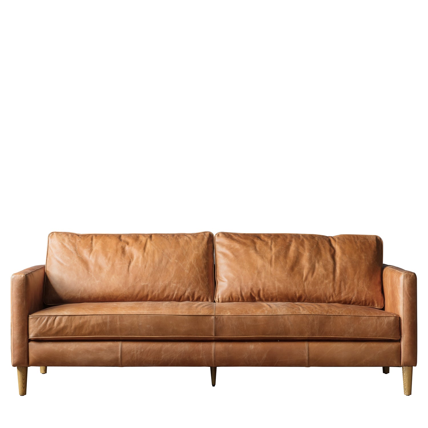 Osborne Vintage Brown Leather 3 Seater Sofa from SSS Home Needs - Living room sofa Ireland