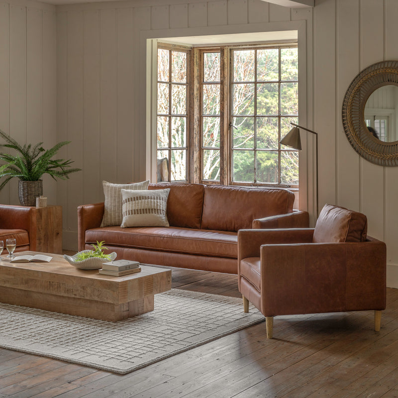 Osborne Vintage Brown Leather 3 Seater Sofa from SSS Home Needs - Living room sofa Ireland
