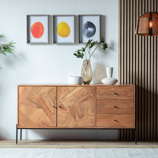 Oklahoma 2 Door 3 Drawer Sideboard from SSS Home Needs - Dining room storage Ireland