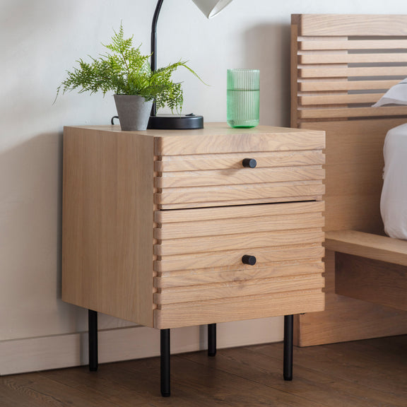 Okayama 2 Drawer Bedside from SSS Home Needs - Bedside table Ireland