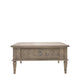 Rustique Square 2 Drawer Coffee Table from SSS Home Needs - Living room furniture Ireland