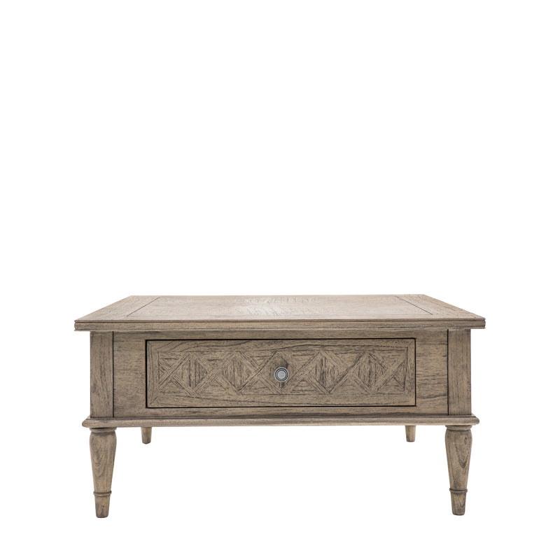 Rustique Square 2 Drawer Coffee Table from SSS Home Needs - Living room furniture Ireland