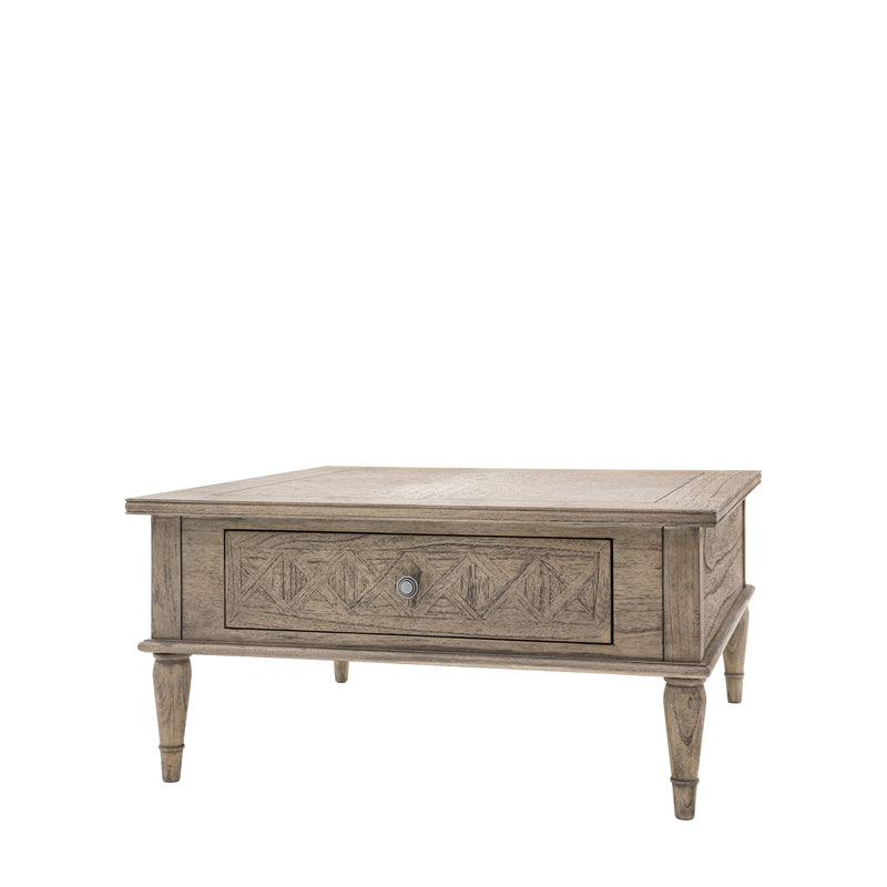 Rustique Square 2 Drawer Coffee Table from SSS Home Needs - Living room furniture Ireland