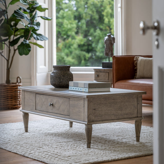 Rustique Push Drawer Coffee Table from SSS Home Needs - Living room furniture Ireland