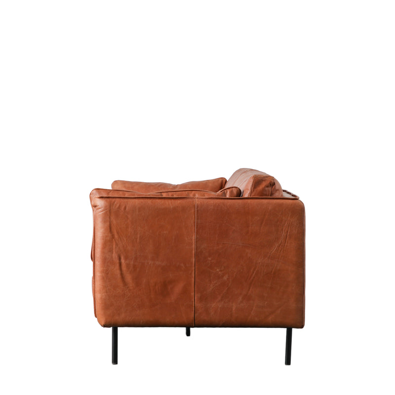 Wigmore Brown Leather Sofa from SSS Home Needs - Living room sofa Ireland