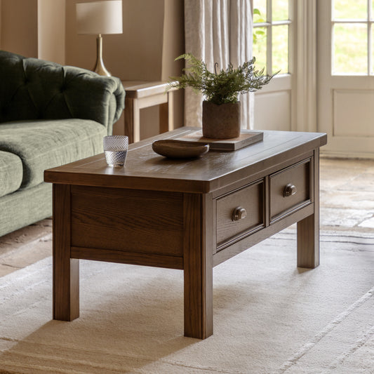 Hardwick 2 Drawer Coffee Table from SSS Home Needs - Living room furniture Ireland