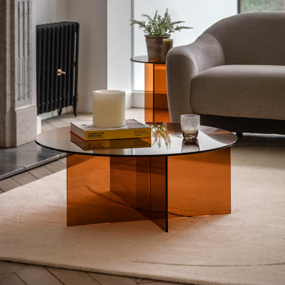 Parioli Glass Bronze Coffee Table from SSS Home Needs - Living room furniture Ireland