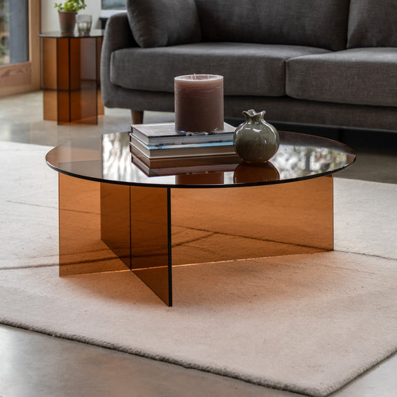 Parioli Glass Bronze Coffee Table from SSS Home Needs - Living room furniture Ireland