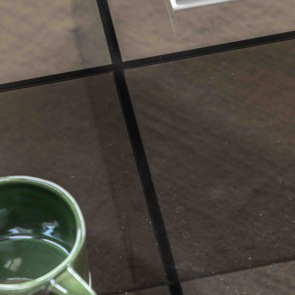 Parioli Glass Charcoal Coffee Table from SSS Home Needs - Living room furniture Ireland