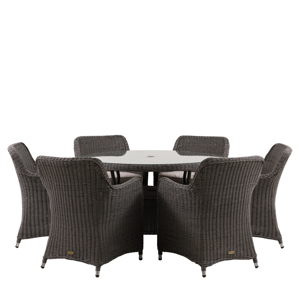 Ascot 6 Seater Round Dining Set from Sessa Interiors - Outdoor dining furniture Ireland