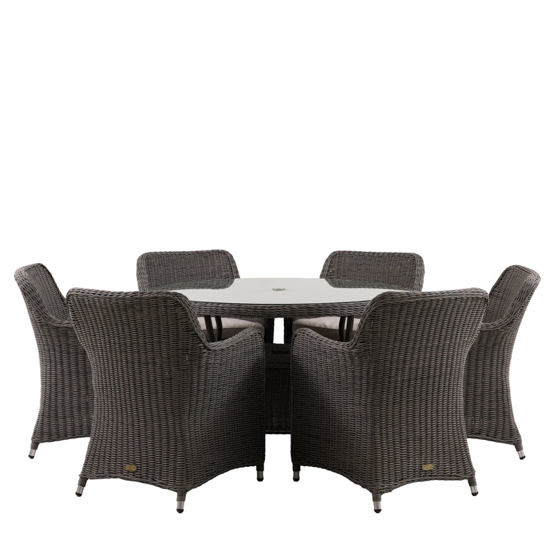 Ascot 6 Seater Round Dining Set from SSS Home Needs - Outdoor dining furniture Ireland