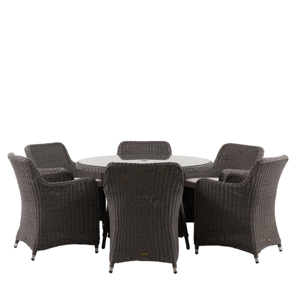 Ascot 6 Seater Round Dining Set from SSS Home Needs - Outdoor dining furniture Ireland
