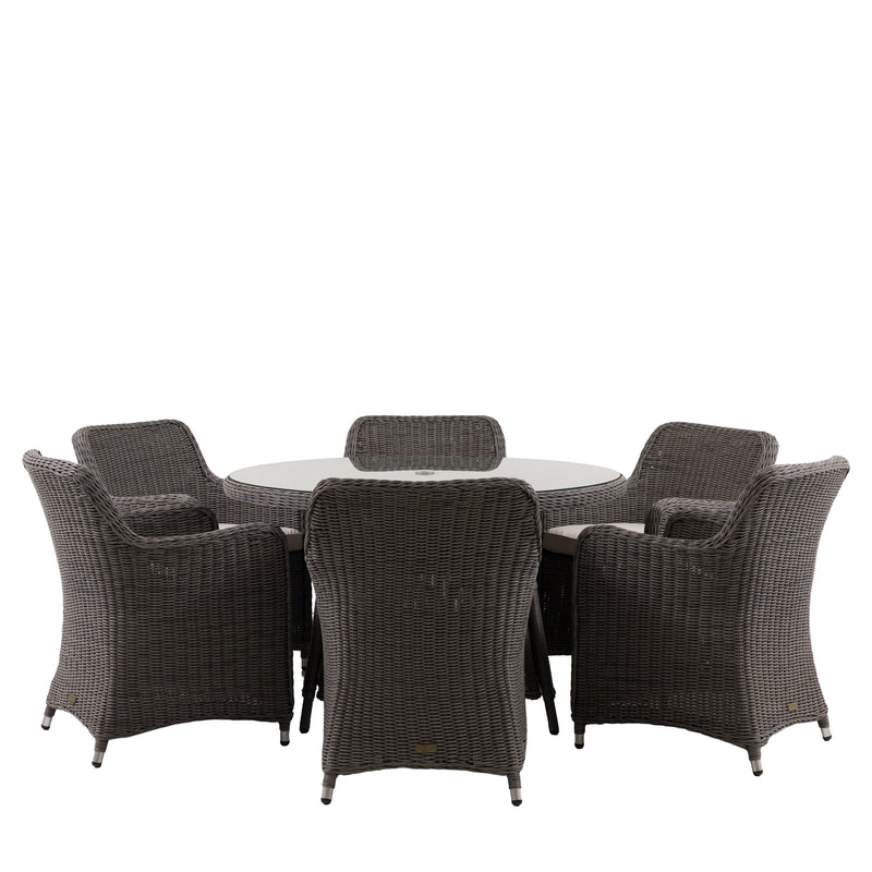 Ascot 6 Seater Round Dining Set from SSS Home Needs - Outdoor dining furniture Ireland