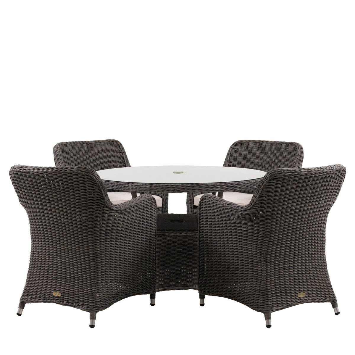 Ascot 4 Seater Round Dining Set from Sessa Interiors - Outdoor dining furniture Ireland