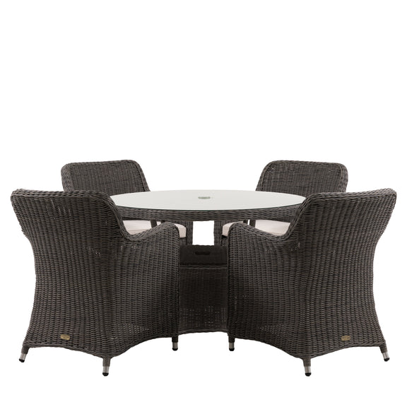 Ascot 4 Seater Round Dining Set from SSS Home Needs - Outdoor dining furniture Ireland