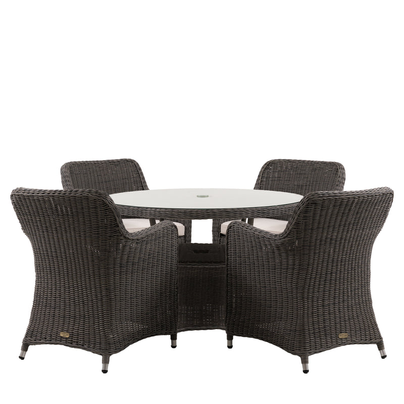 Ascot 4 Seater Round Dining Set from SSS Home Needs - Outdoor dining furniture Ireland