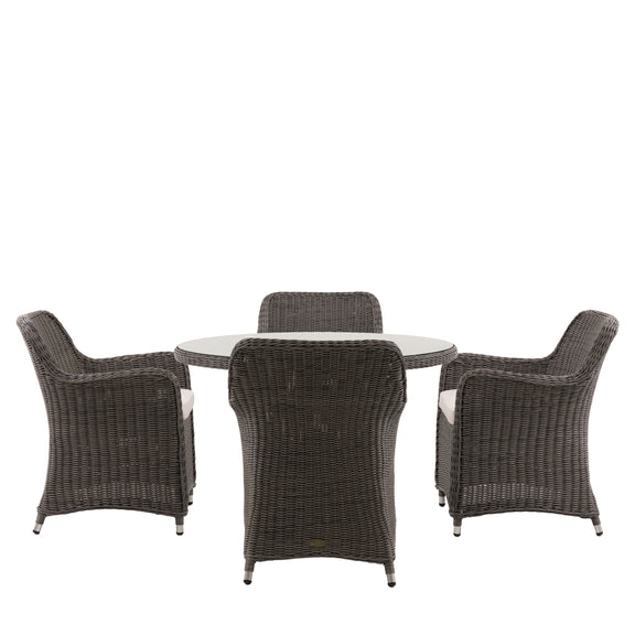 Ascot 4 Seater Round Dining Set from SSS Home Needs - Outdoor dining furniture Ireland