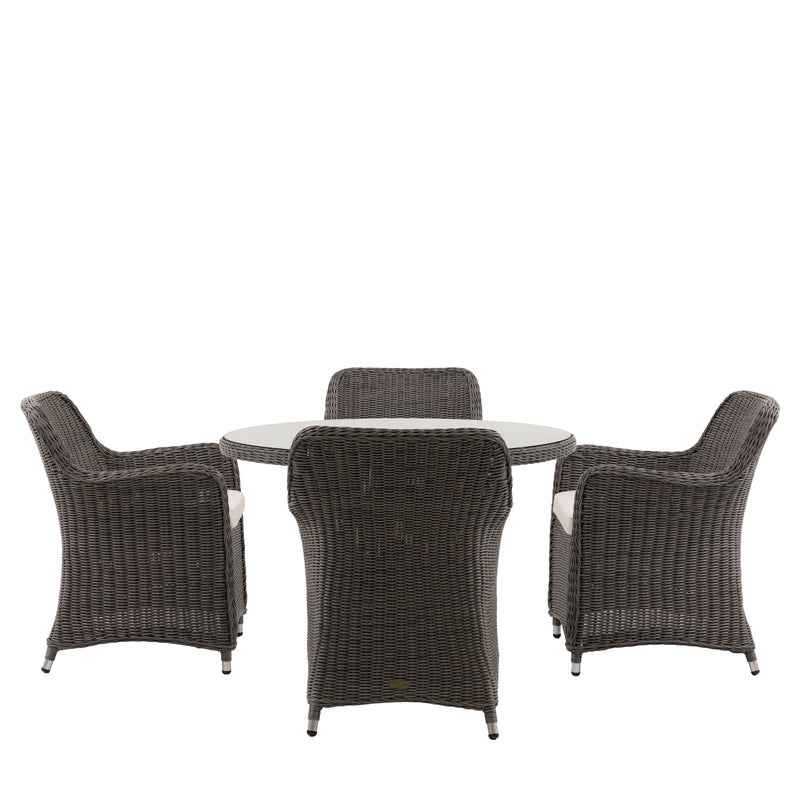 Ascot 4 Seater Round Dining Set from SSS Home Needs - Outdoor dining furniture Ireland