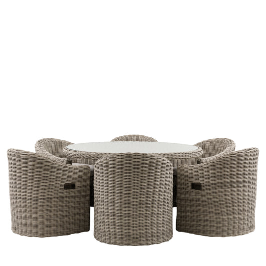 Ragusa 6 Seater Dining Set from Sessa Interiors - Outdoor dining furniture Ireland