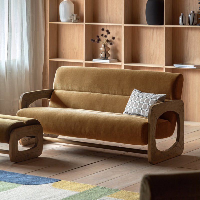 Marco Verona Golden 3 Seater Sofa from SSS Home Needs - Living room sofa Ireland