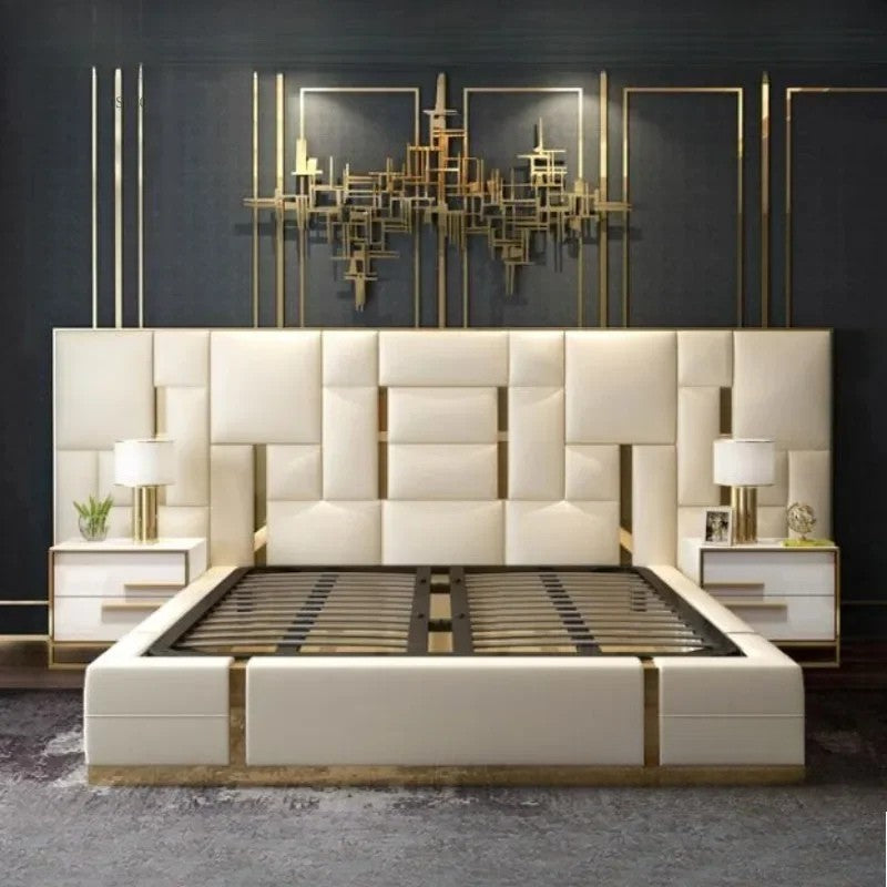 Custom Leather Bedroom Set – Made to Order
