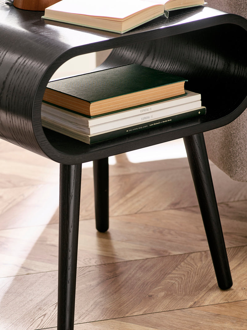 Apollo Black Ash 45cm Round Side Table – alternate view