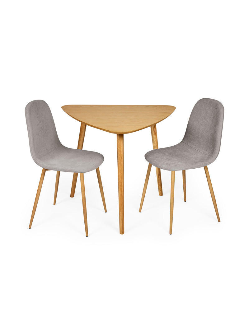 Athena Triangular 2–3 Seater Dining Table – Colour Options – Light Oak Effect – alternate view