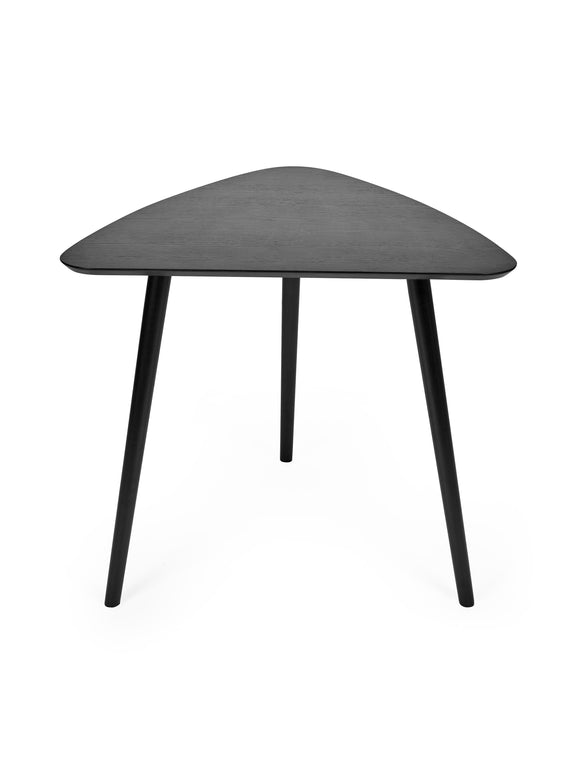 Athena Triangular 2–3 Seater Dining Table – Colour Options – Black Ash Effect – alternate view