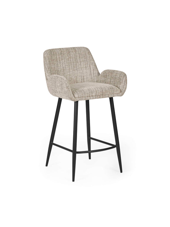 Barley Cookies & Cream Chenille Bar Stool – alternate view