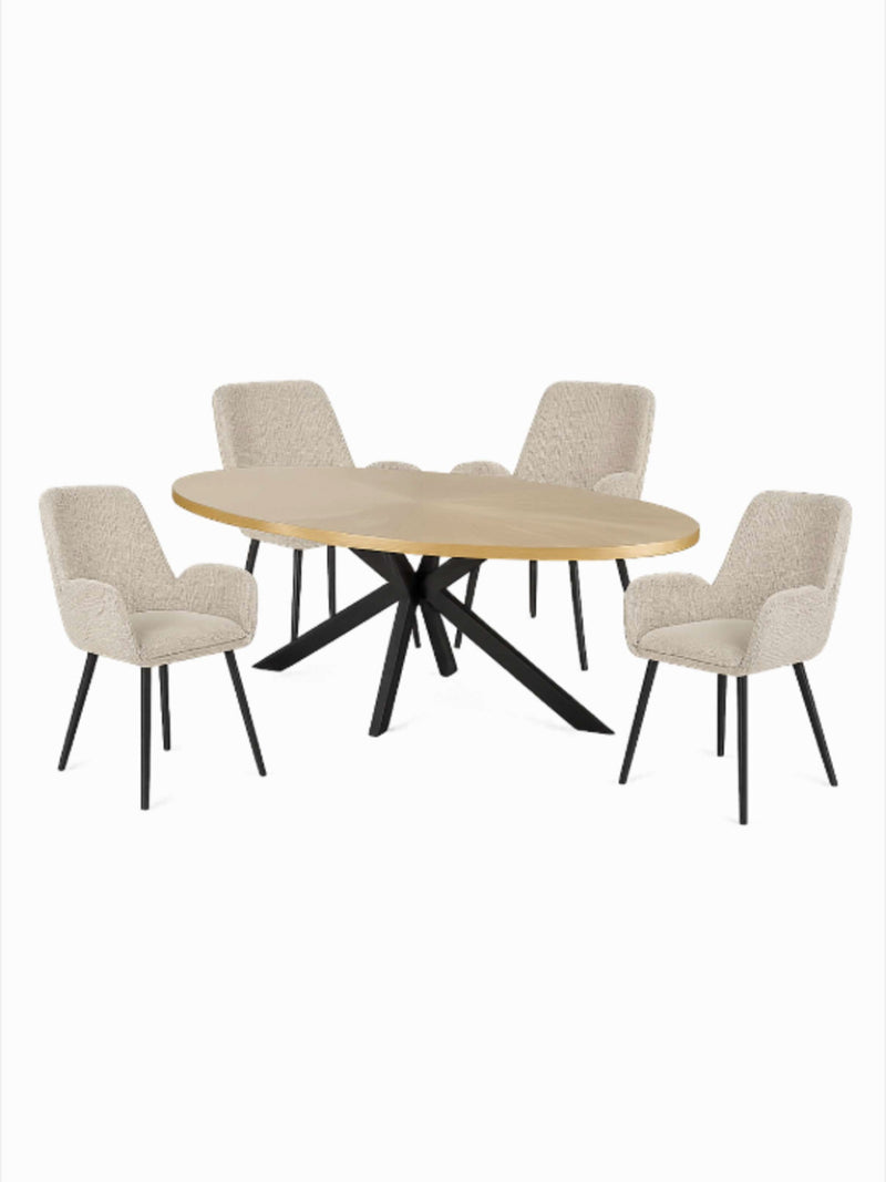 Barley Cookies & Cream Dining Chairs – Set of 2 – alternate view