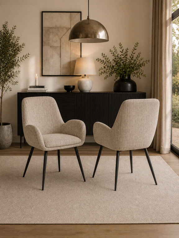 Barley Cookies & Cream Dining Chairs – Set of 2 – alternate view